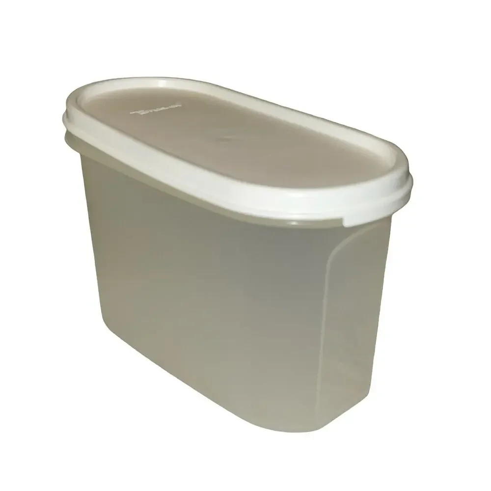 Tupperware Modular Mates Set 12 White Lids Oval 1 & 2 Food Storage Container USA